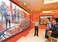 “红色回响——从陕甘到浦东的赤心画语”作品展预展在上海市政协展厅开幕